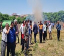 مانور بزرگ اطفاء حریق در روستای «اجن سنگرلی» کلاله برگزار شد