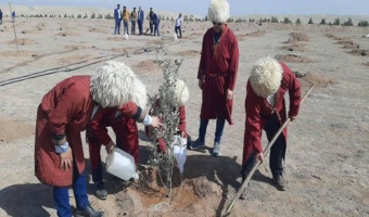 گزارش تصویری /حضور دهیار نمونه و فعال دانشجویی در حوزه منابع طبیعی  از شهرستان مروه تپه و 