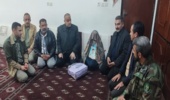 بازدید رئیس منابع طبیعی و آبخیزداری علی آبادکتول از خانواده شهید نظری 