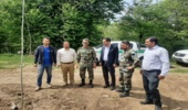 بازدید فرمانده یگان حفاظت و رییس حراست اداره کل منابع طبیعی از جنگلکاری آزادشهر