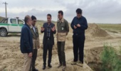 نماینده اداره کل بازرسی استان از پروژه های منابع طبیعی مراوه تپه بازدید کرد