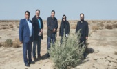 بازدید رییس گروه مطالعات دفتر بیابان سازمان منابع طبیعی کشور از پروژه های مقابله با بیابانزایی در شرق استان 