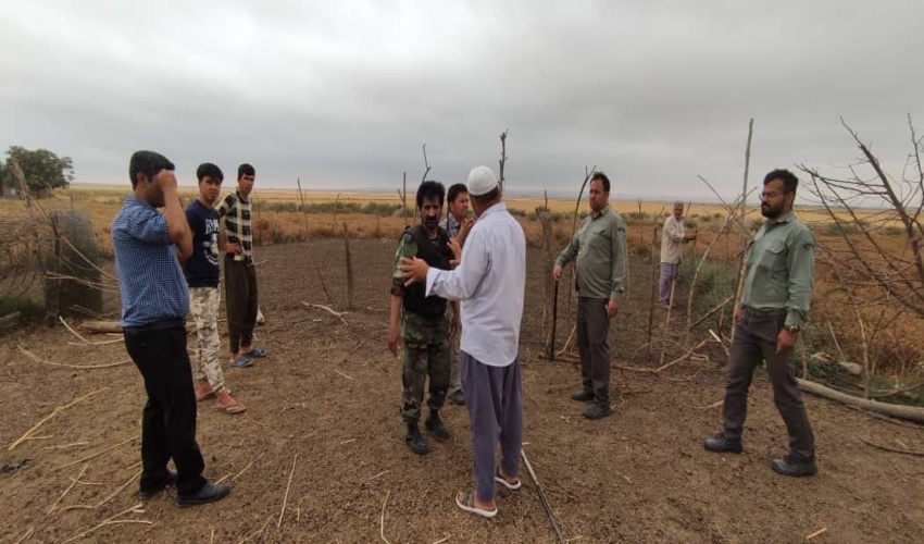 5 فقره قلع و قمع در اراضی ملی شهرستان کلاله اجرا شد.