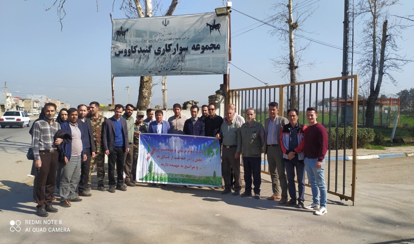 کاشت هزار اصله نهال در اسب دوانی شهرستان گنبد کاووس