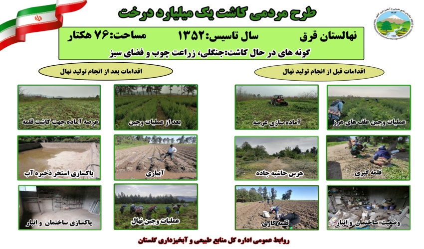 گزارش تصویری از نهالستان های استان گلستان