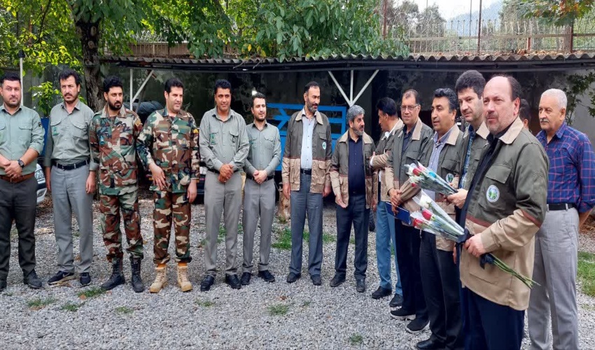 تقدیر معاون عمرانی استانداری از فرمانده یگان و جنگلبانان منابع طبیعی گلستان 