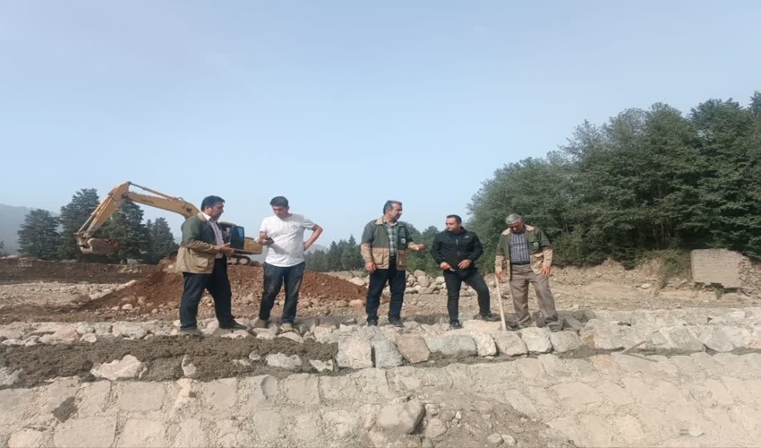 بازدید معاون فنی آبخیزداری از پروژه‌های آبخیزداری در حال اجرای قره چای رامیان