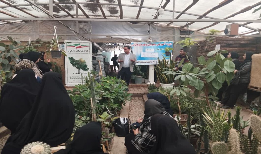  کارگاه آموزش تولید وکاشت نهال ویژه زنان روستایی برگزار شد.