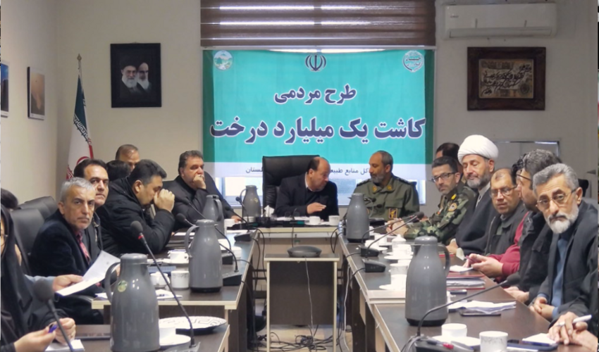 همکاری و همراهی سپاه نینوای گلستان در اجرای طرح مردمی کاشت یک میلیارد درخت