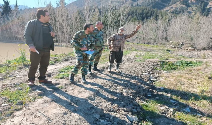 بازدید رئیس اداره حراست منابع طبیعی گلستان از محل عرصه های متقاضیان کاشت نهال
