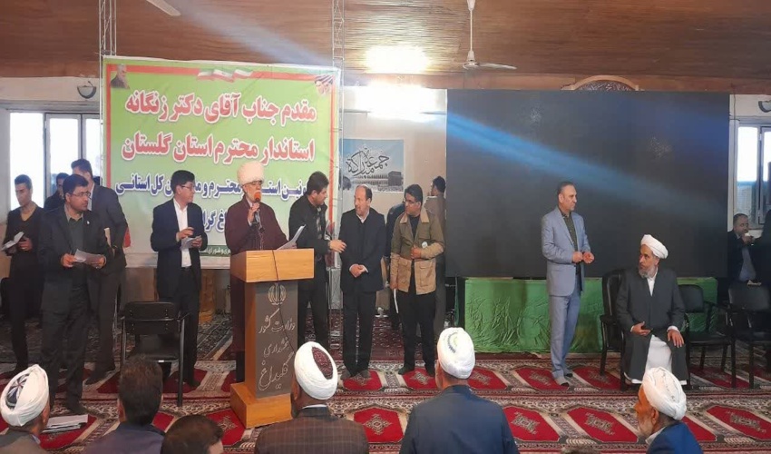 حضور استاندار و مدیرکل منابع طبیعی و آبخیزداری گلستان در شهرستان مراوه تپه 