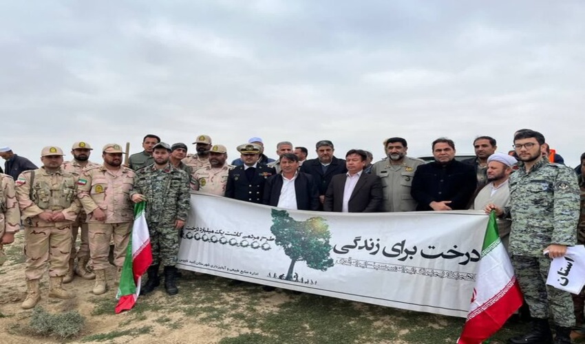 احیای حاشیه تالاب بین‌المللی آلاگل با درخت‌کاری