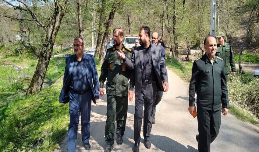 بازدید فرماندار شهرستان کلاله از تفرجگاه آقسو در روز طبیعت