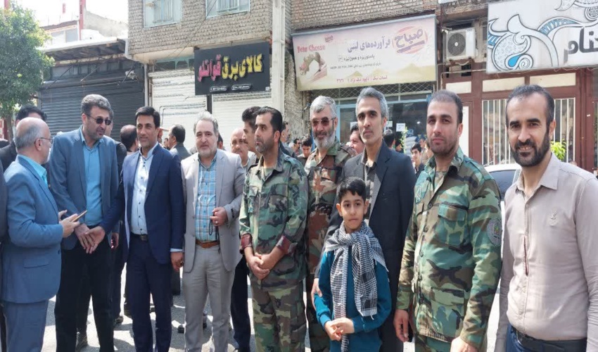 حضور رئیس و کارکنان منابع طبیعی و آبخیزداری رامیان در راهپیمایی روز قدس 