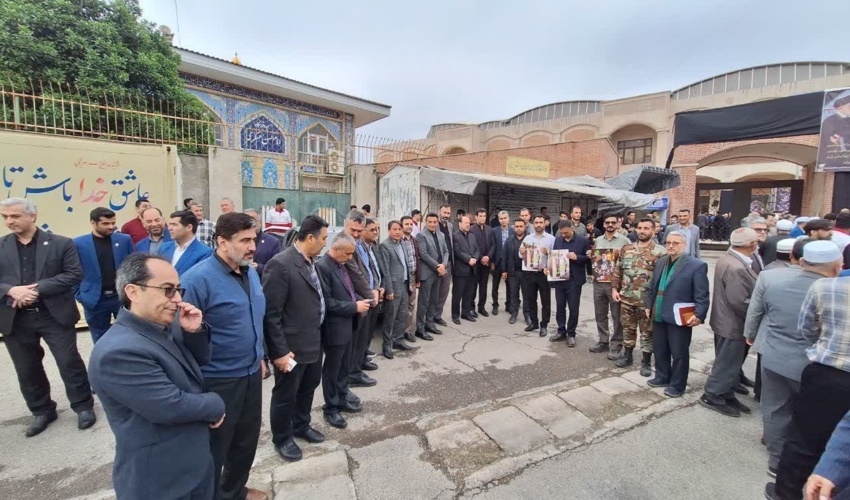 حضور مدیرکل منابع طبیعی و آبخیزداری گلستان در ماتم سید الشهدای خدمت و همراهانش در مصلی وحدت گرگان