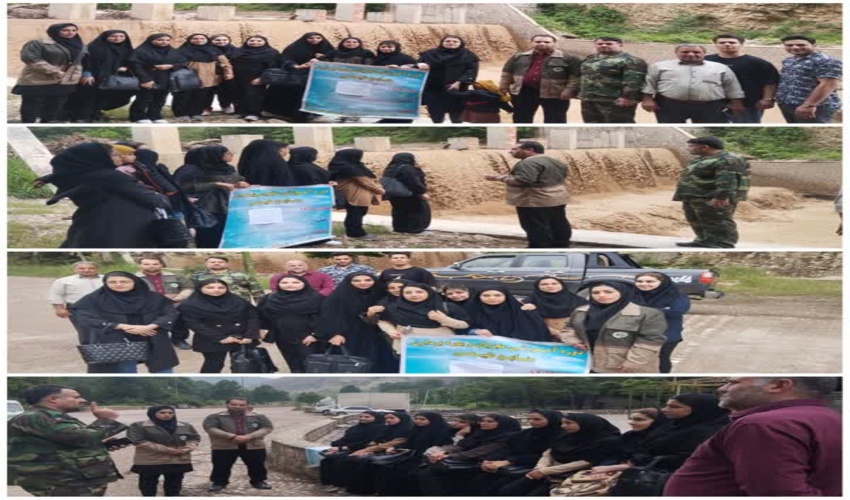 تور آموزشی دانشجویان و کارکنان دانشگاه آزاد اسلامی گالیکش ازسازه های آبخیزداری حوزه اوغان 