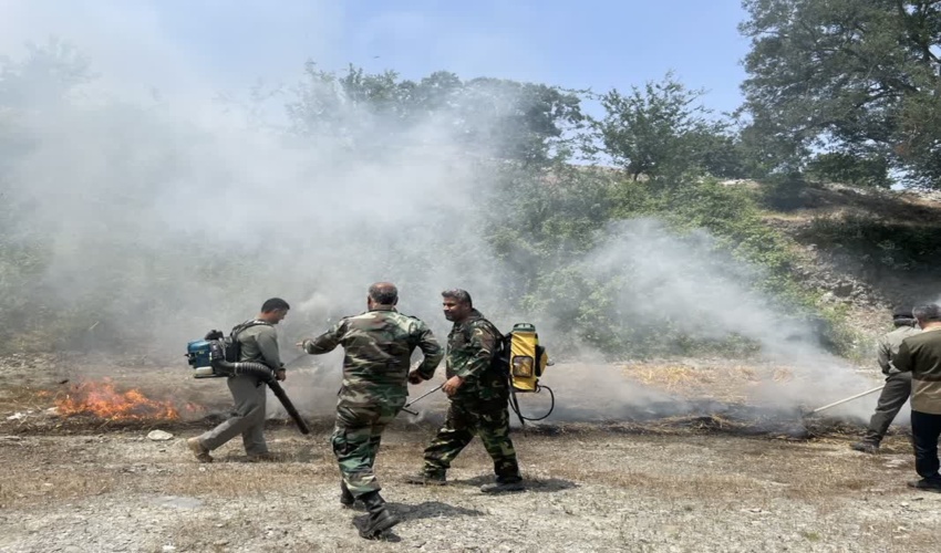 مانور آمادگی جهت اطفاء حریق جنگلها و مراتع توسط اداره منابع طبیعی شهرستان بندرگز برگزار شد
