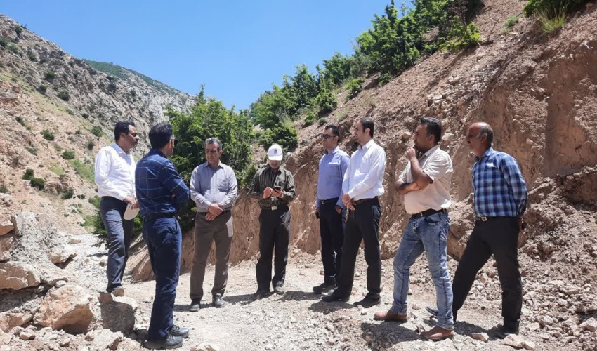 بازدید از پروژه سنگی ملاتی کنترل سیل و رسوب روستای نراب