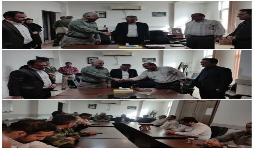 مراسم تکریم و معارفه رئیس اداره منابع طبیعی و آبخیزداری شهرستان گالیکش