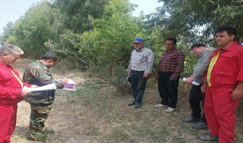 اجرای حکم خلع ید به مساحت ۱۱هزار مترمربع از اراضی ملی تصرفی کارخانه سیمان پیوند گلستان 