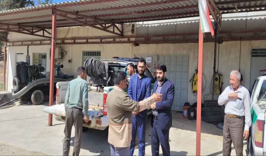 رئیس حوزه قضایی مراوه تپه از انبار لوازم اطفای حریق این شهرستان بازدید کرد