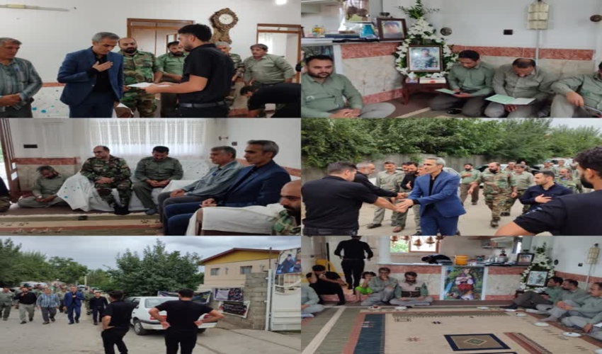 تجدید دیدار رئیس منابع طبیعی علی آبادکتول با خانواده جنگلبان مرحوم قربان دیلم 