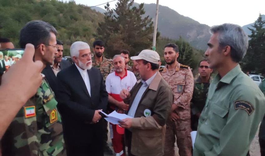 حضور سرزده دکتر زنگانه استاندار محترم استان گلستان در منطقه حریق 