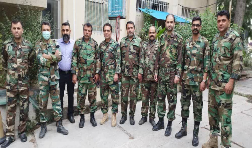 حضور نیروهای یگان حفاظت منابع طبیعی استان در رژه نیروهای مسلح به‌ مناسبت هفته دفاع مقدس 