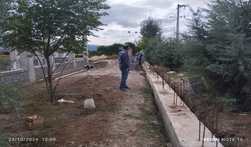 پروژه در حال احداث پایگاه اطفای حریق اجن سنگرلی کلاله در استان گلستان 