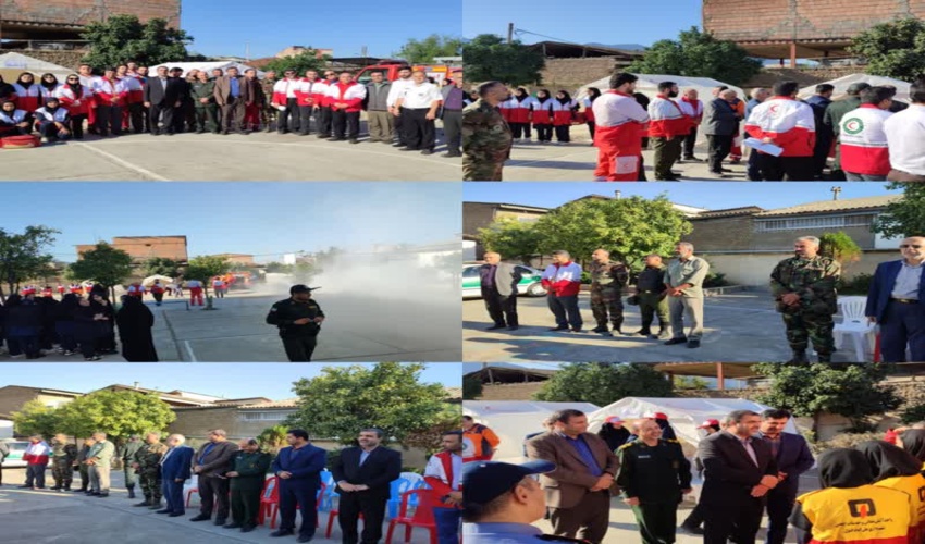 اجرای مانور مشارکتی پدافند غیر عامل منابع طبیعی و آبخیزداری علی آبادکتول