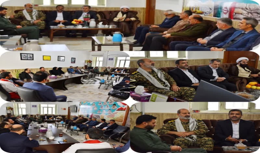 نشست رئیس منابع طبیعی و آبخیزداری با فرمانده سپاه علی آباد کتول