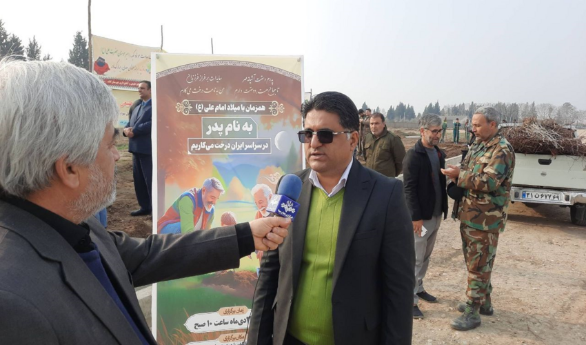 400 نهال در پویش سراسری درختکاری به نام پدر در کلاله غرس شد