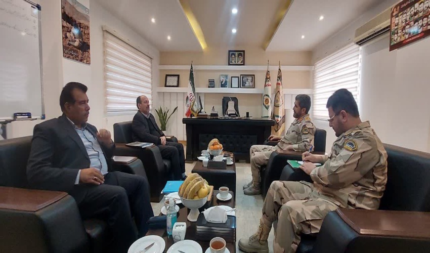 نشست مدیر کل منابع طبیعی و آبخیزداری گلستان با فرمانده مرزبانی گلستان