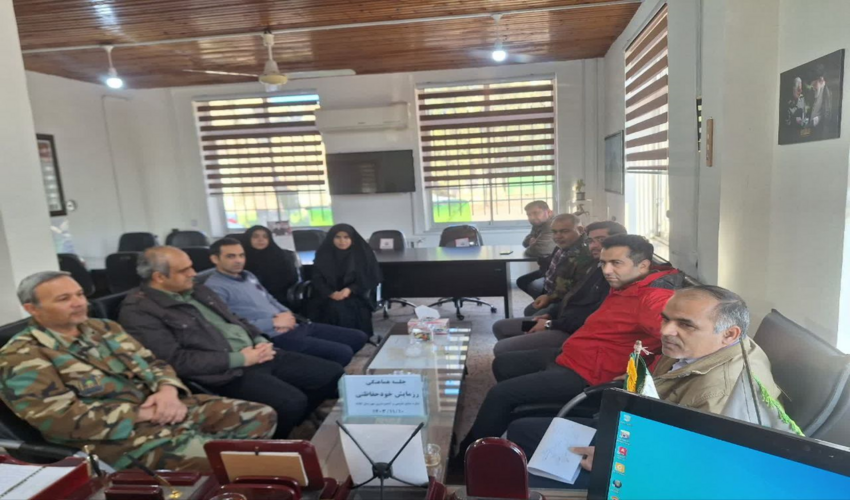 دومین اجرای مانور خودحفاظتی در اداره منابع طبیعی و آبخیزداری شهرستان کلاله 