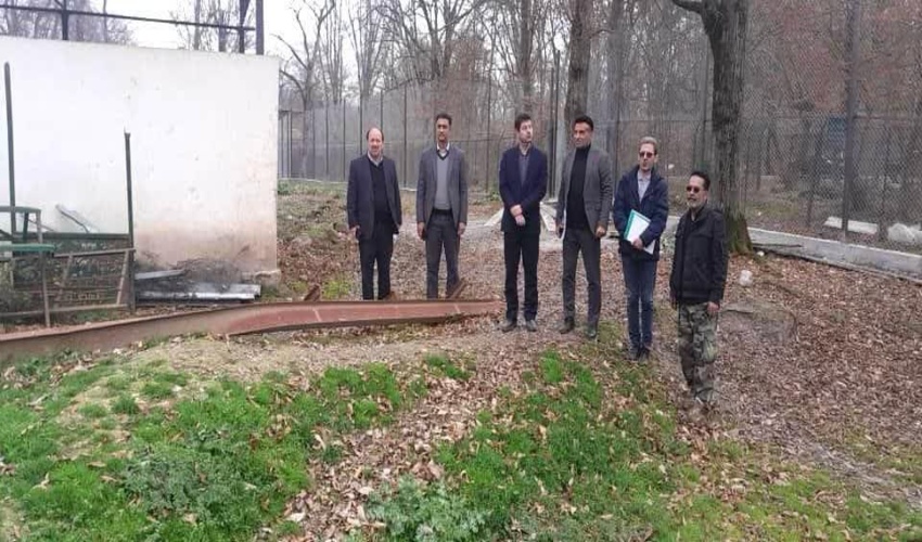 بازدید معاون هماهنگی امور عمرانی استاندار از پروژه نوسازی فنس کشی محدوده مرال های پارک جنگلی قرق   
